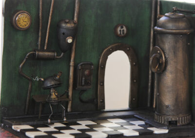 Diorama-miniatyrvärld